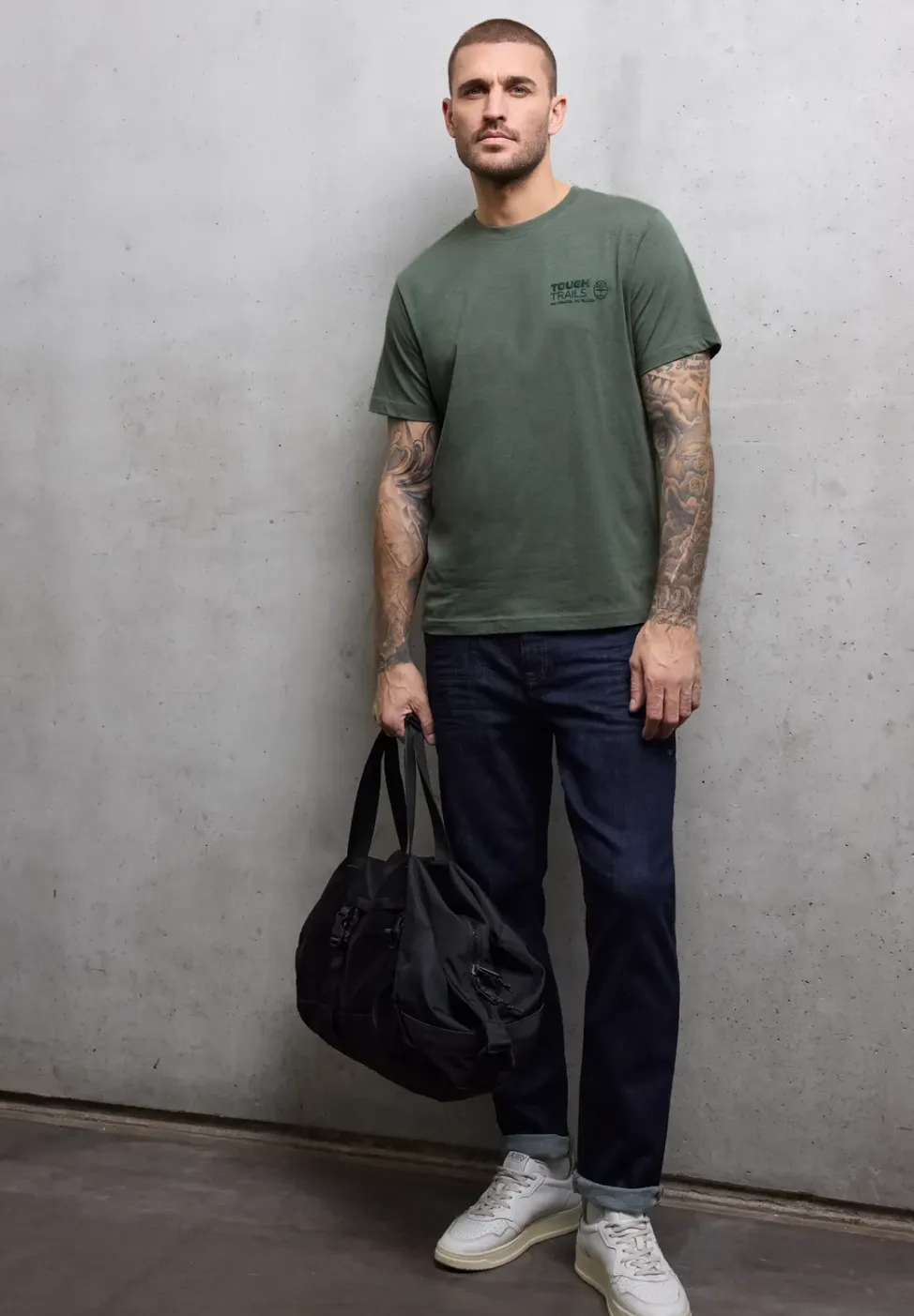 Shirt met gemêleerde look