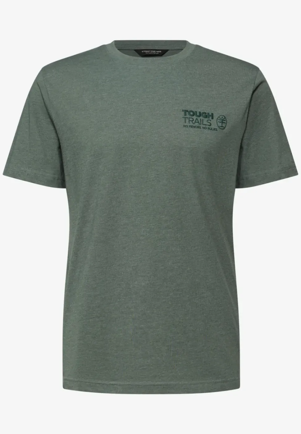 Shirt met gemêleerde look