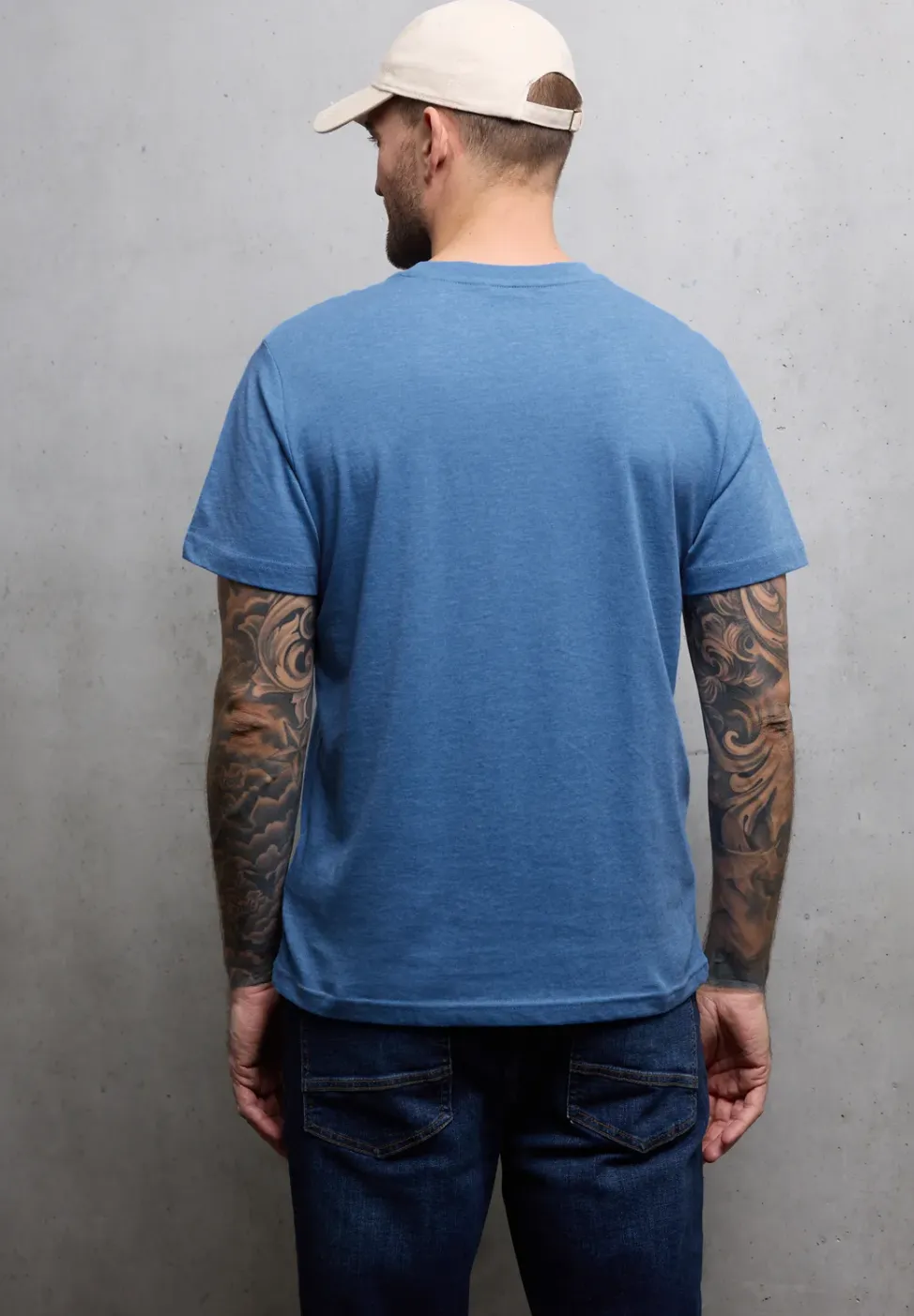 Shirt met gemêleerde look