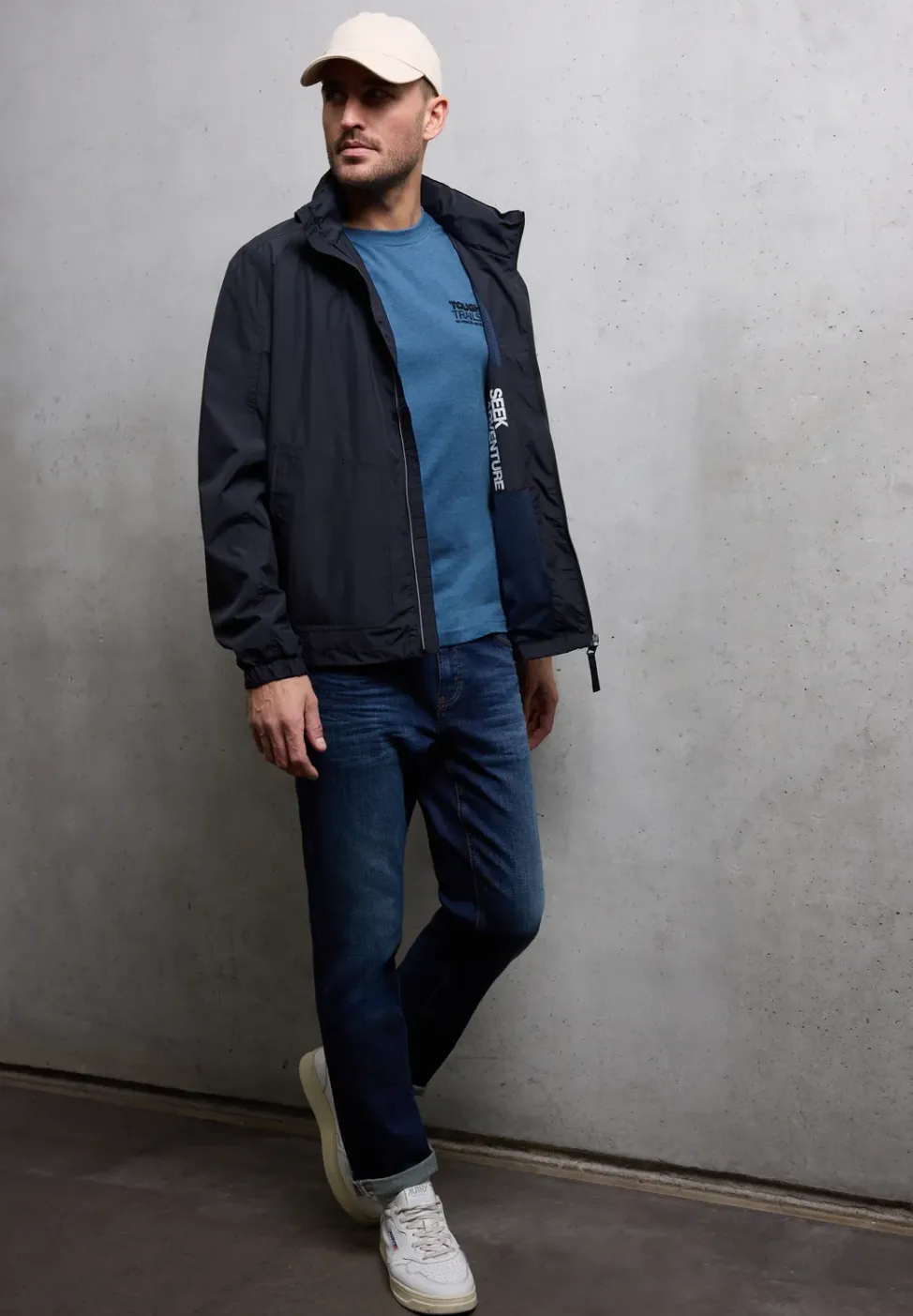 Shirt met gemêleerde look