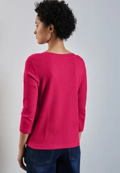 Shirt met geribbelde structuur