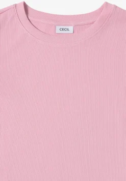Shirt met geribde structuur