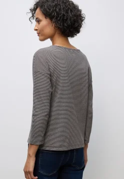 Shirt met geribde structuur
