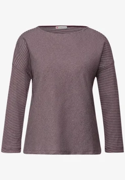 Shirt met geribde structuur