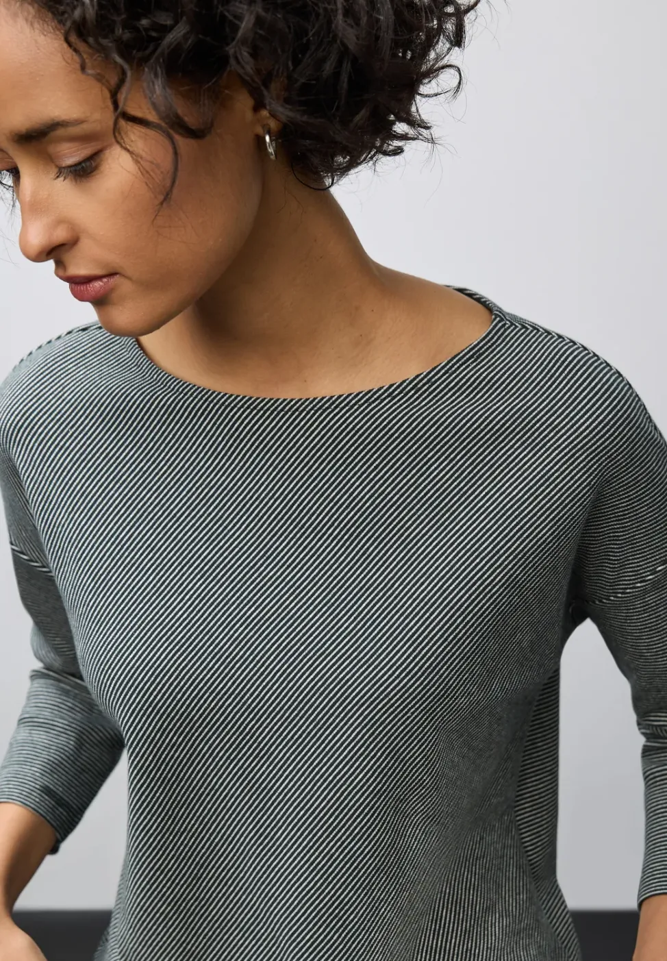 Shirt met geribde structuur