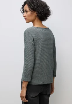 Shirt met geribde structuur