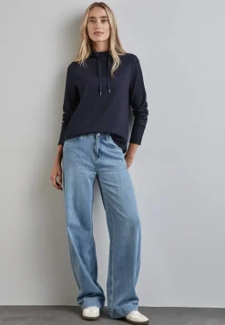 Shirt met gestreepte textuur