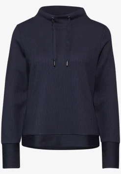 Shirt met gestreepte textuur