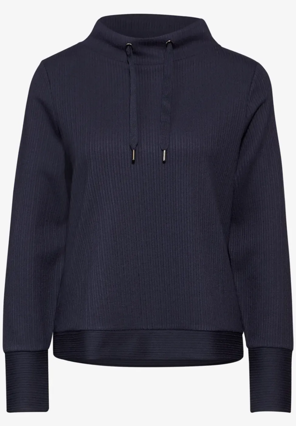 Shirt met gestreepte textuur