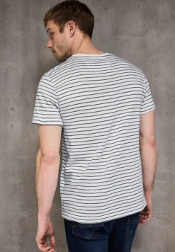 Shirt met gestructureerde strepen