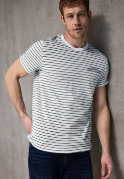 Shirt met gestructureerde strepen