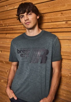Shirt met gewassen look
