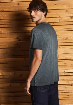 Shirt met gewassen look