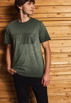 Shirt met gewassen look