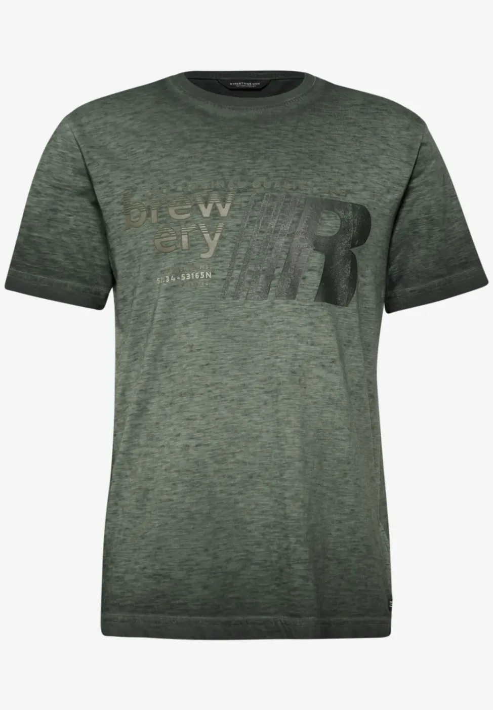 Shirt met gewassen look