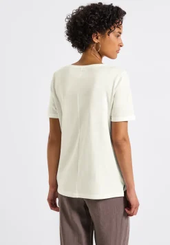 Shirt met glinsterende print