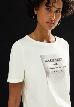 Shirt met glinsterende print