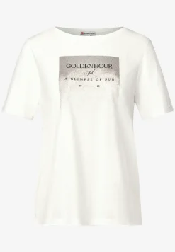 Shirt met glinsterende print