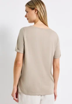 Shirt met glinsterende print