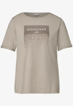Shirt met glinsterende print