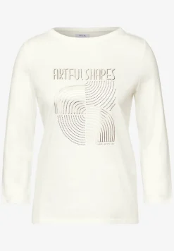 Shirt met glinsterende print