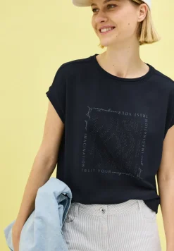 Shirt met glitterprint