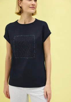 Shirt met glitterprint