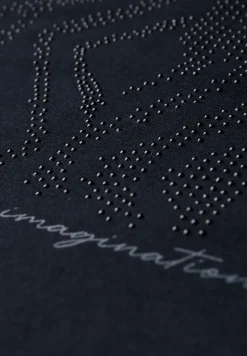 Shirt met glitterprint
