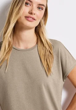 Shirt met glitterstrepen