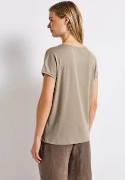 Shirt met glitterstrepen