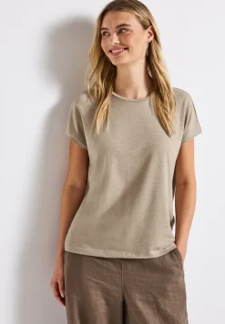 Shirt met glitterstrepen