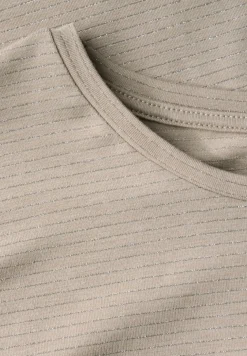 Shirt met glitterstrepen