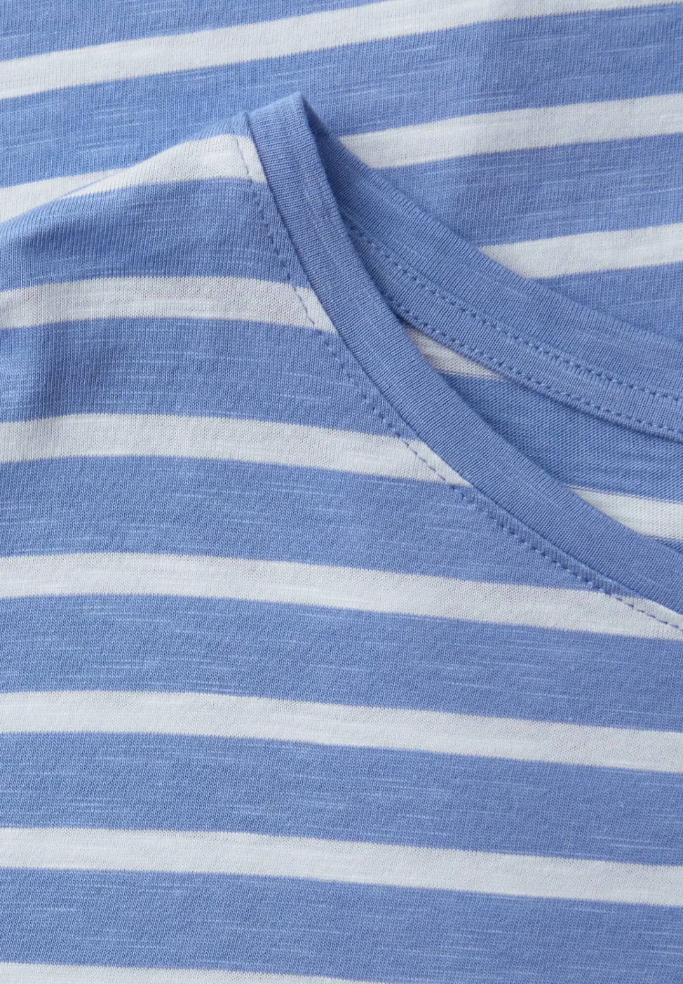Shirt met hangende schouder en strepen