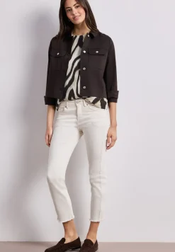 Shirt met hangende schouder en print