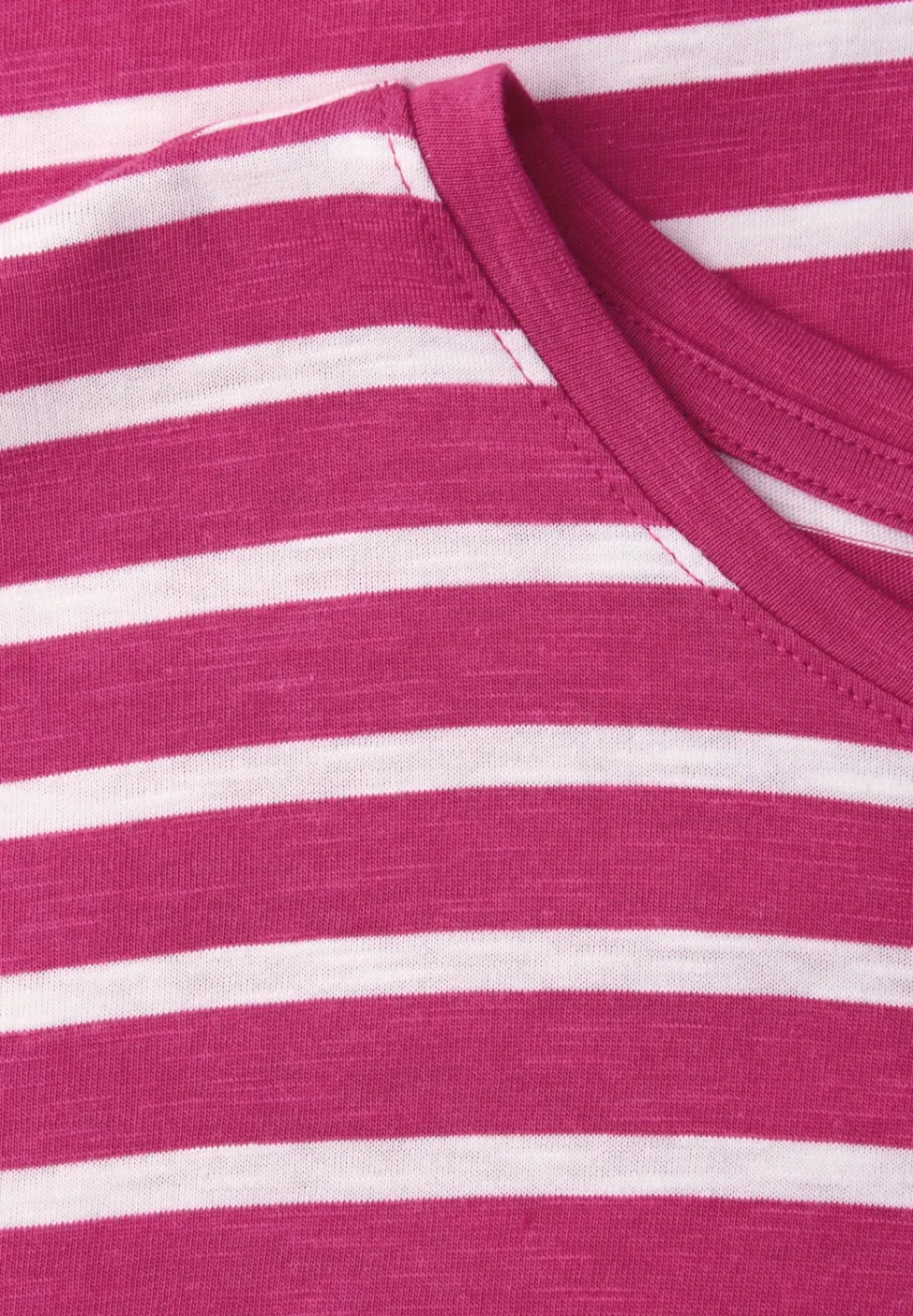 Shirt met hangende schouder en strepen
