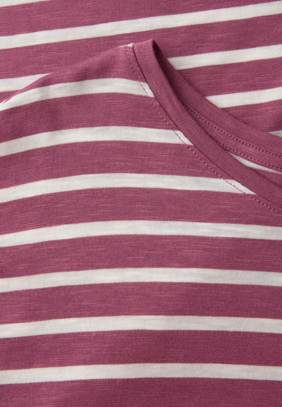 Shirt met hangende schouder en strepen