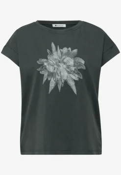 Shirt met hangende schouder en artwork