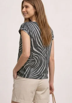 Shirt met hangende schouders in burnout-look