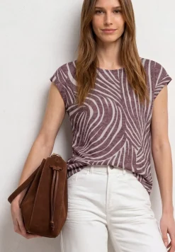 Shirt met hangende schouders in burnout-look