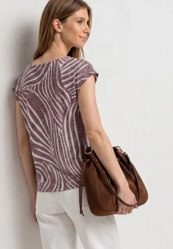 Shirt met hangende schouders in burnout-look