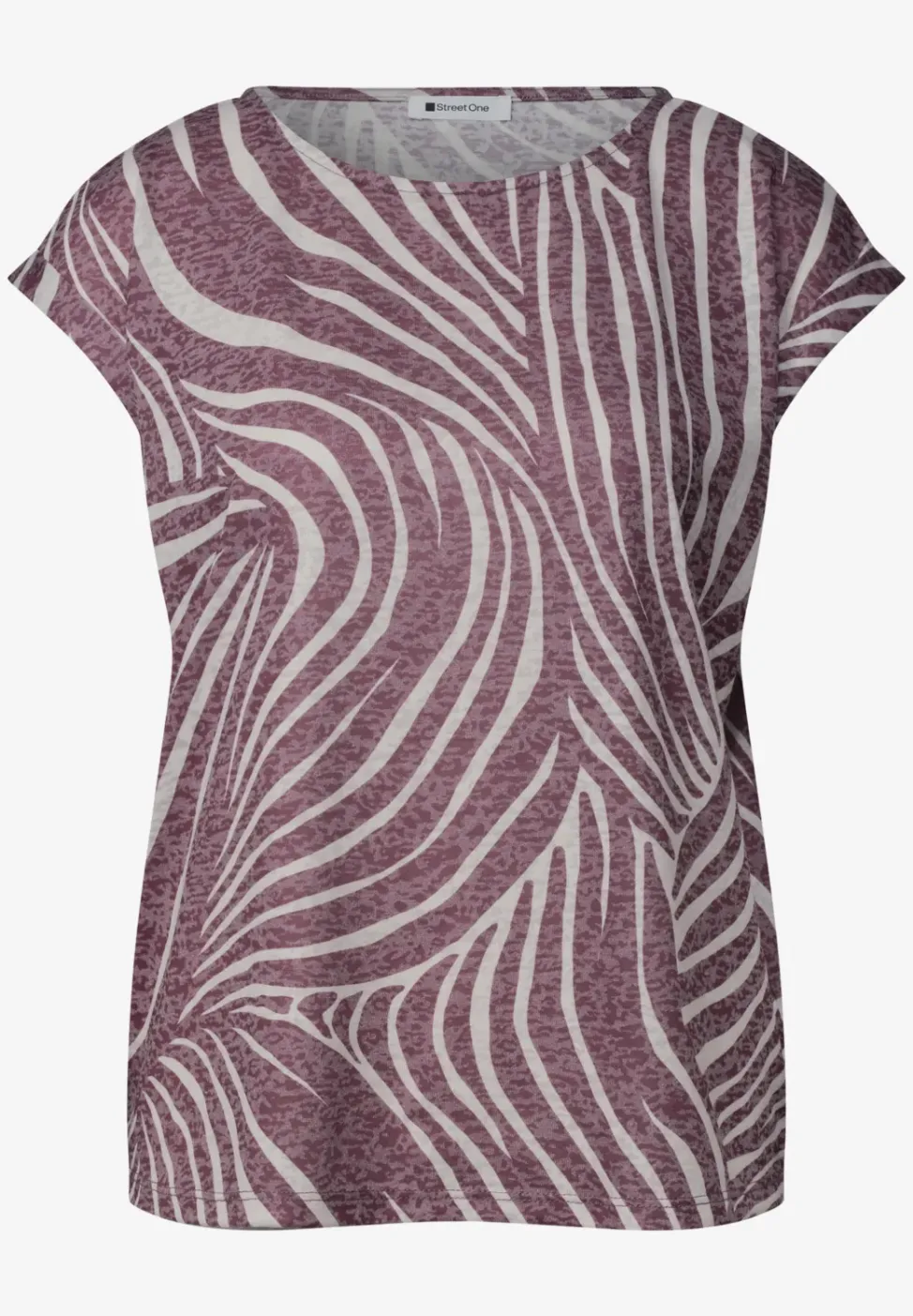 Shirt met hangende schouders in burnout-look