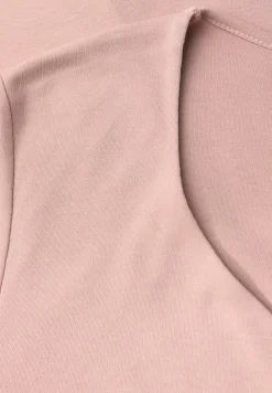 Shirt met hartvormige halslijn