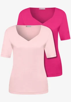 Shirt met hartvormige halslijn in een pak van 2