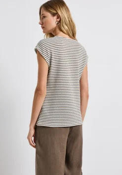 Shirt met hartvormige halslijn