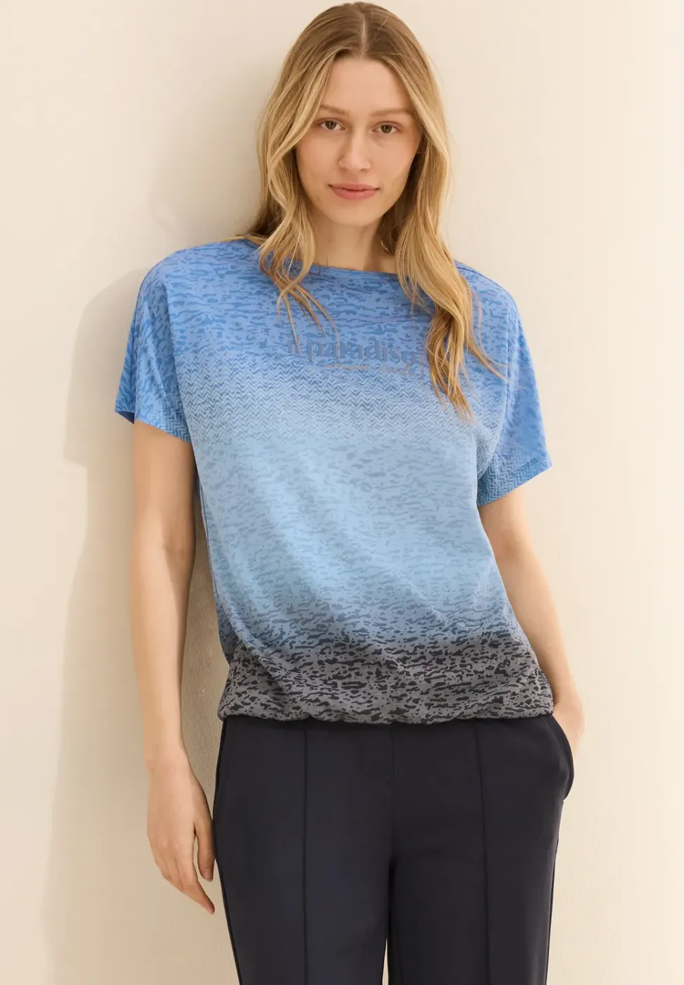 Shirt met kleurverloop