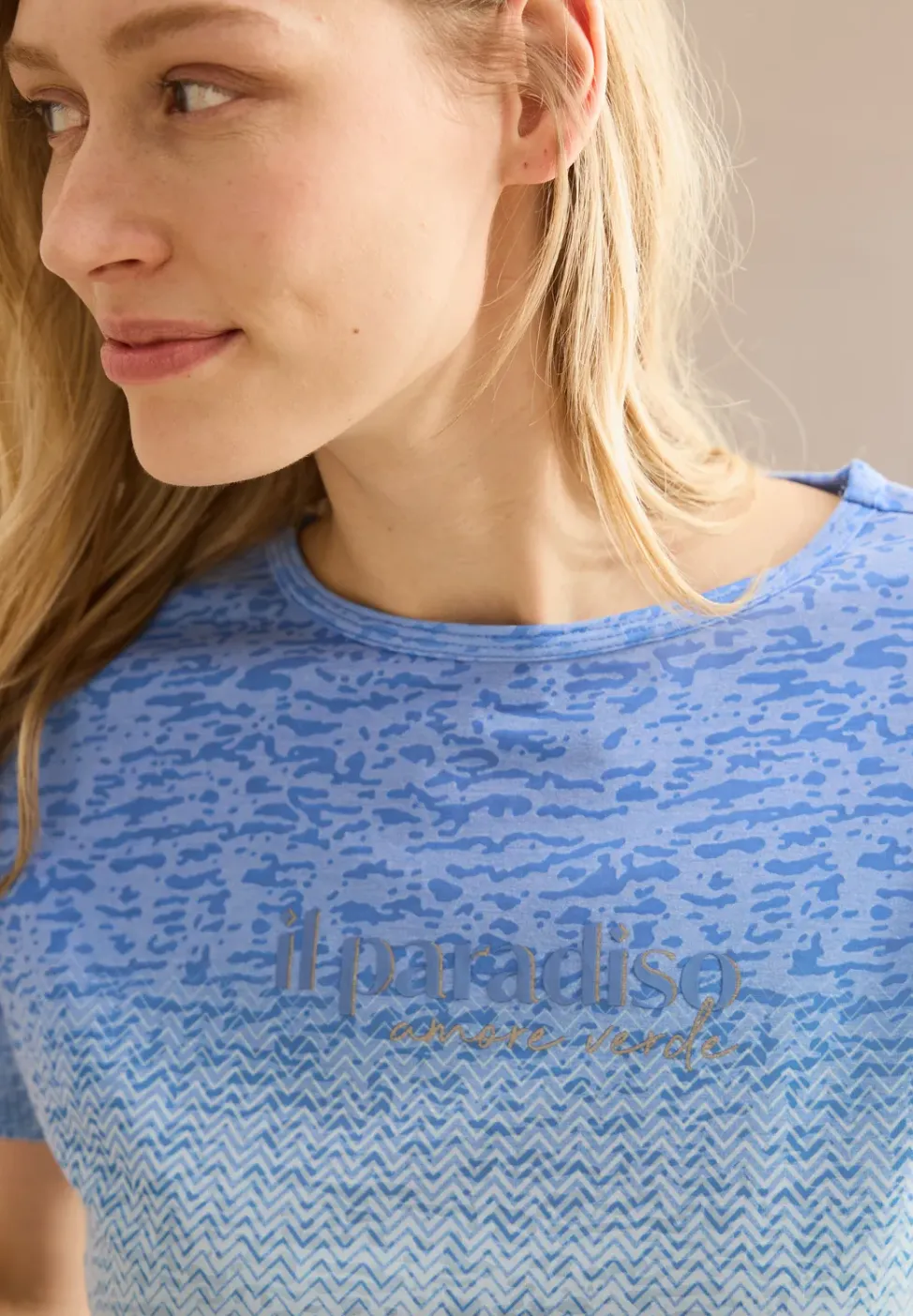 Shirt met kleurverloop