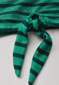 Shirt met knoop in de zoom