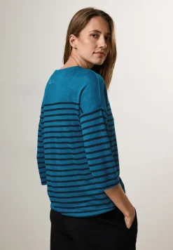Shirt met knoop in de zoom