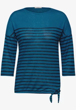 Shirt met knoop in de zoom
