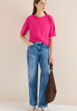 Shirt met knoopdetail